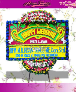 Bunga Papan Happy Wedding 10