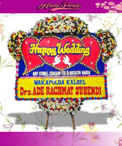 Bunga Papan Happy Wedding 14