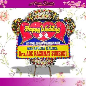 Bunga Papan Happy Wedding 14