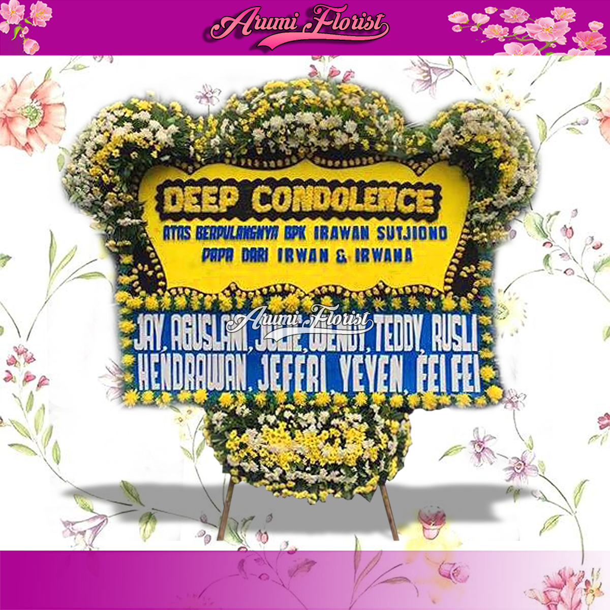 Bunga Papan Duka Cita 16