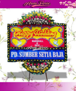 Bunga Papan Happy Wedding 16
