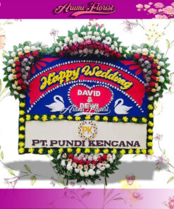 Bunga Papan Happy Wedding 20