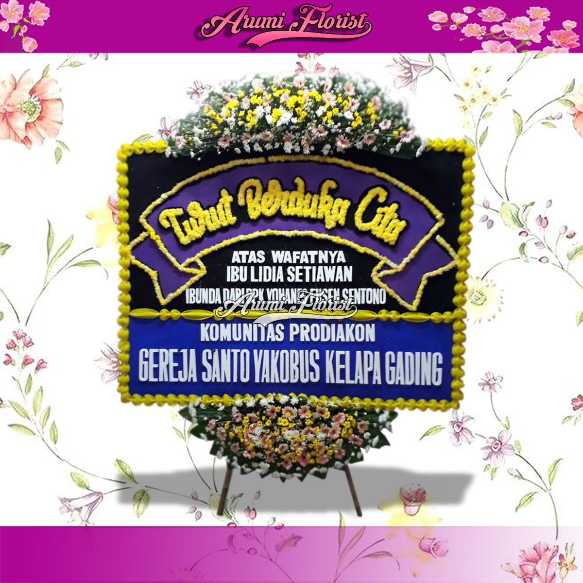 Bunga Papan Duka Cita 25