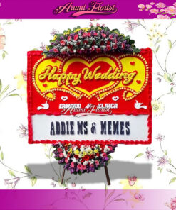 Bunga Papan Happy Wedding 27