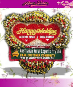 Bunga Papan Happy Wedding 03