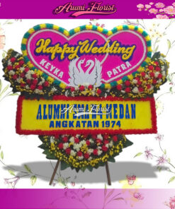 Bunga Papan Happy Wedding 05