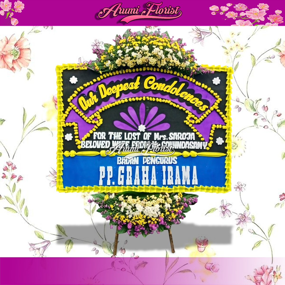 Bunga Papan Duka Cita 07